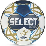 Select Хандбална топка Select Ultimate EHF Шампионска лига Replica V25 синьо/бяло, размер 1