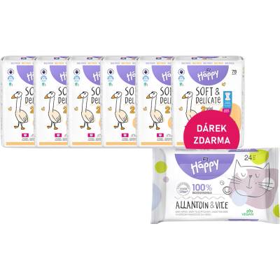 Bella Happy Soft & Delicate BigPack 2 3-6 kg 468 ks 6x78 ks