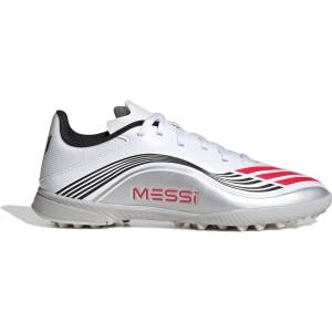 adidas Юношески футболни стоножки Adidas F50 League Juniors Astro Turf Football Boots - White/Red