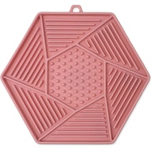 Epic Pet Podložka lízací Lick&Snack hexagon světle růžový 17 x 15 cm