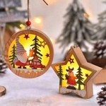 Eaglemoss Collections Wooden Christmas Lamp Reindeer - Star