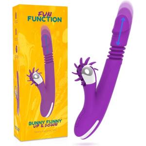  Вибратор с тласъци и въртене, 24см. - Bunny Funny Up and Down (D-218167)