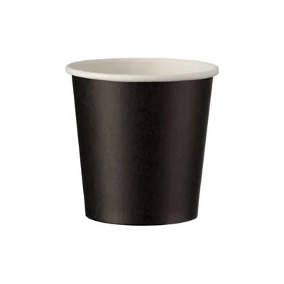 Intertan SA Papierový pohár čierny O62 mm 4oz, 120 ml
