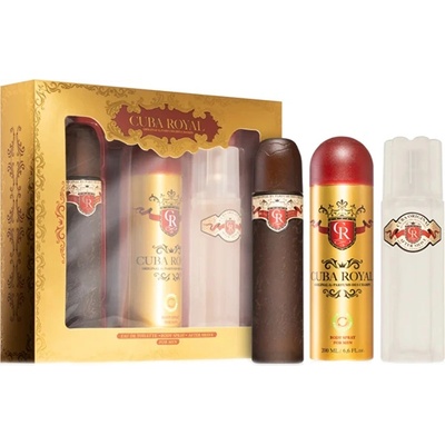 Cuba Royal подаръчен комплект с тоалетна вода 100мл и афтършейв 100мл за мъже 1 бр