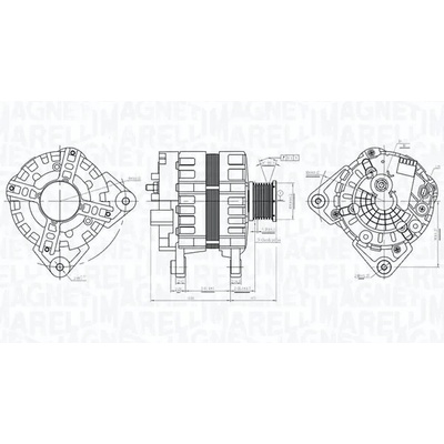 MAGNETI MARELLI Alternátor MAG 063736095010