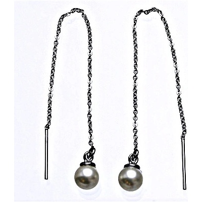 Čištín řetízkové protahovací se Swarovski bílou perlou NŘ perla 5400