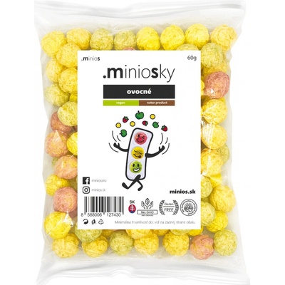 Minios Kukuřičné křupky ovocné 60 g