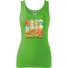 Dámske tielko Summer vibes každý deň Jablkovo-zelená