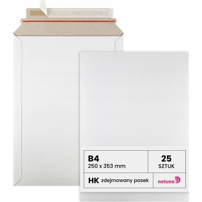 Přepravní kurýrní obálky B4 250x353 mm kartonové pevné 450g 25 kusů