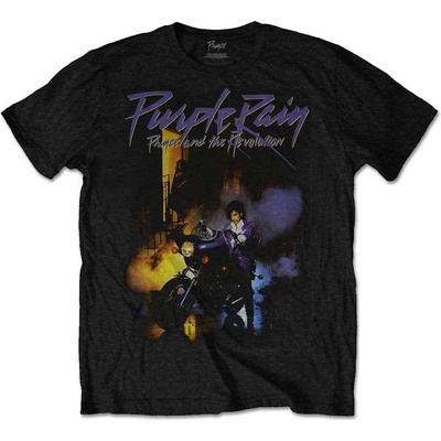 Prince tričko Purple Rain čierne