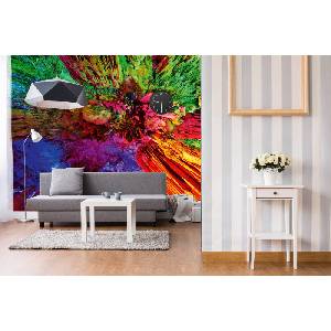 DIMEX ART Самозалепваща се флизелинова фототапета цветни сталактити 375 x 250 см