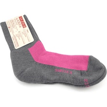 Surtex ponožky 75% Merino VOLNÝ LEM Růžové