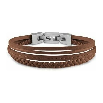 Guess pánský hnědý náramek JUMB01345JWSTCGT T/U