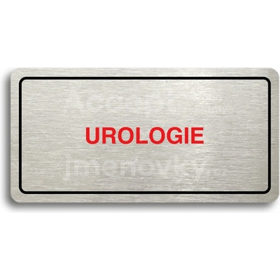 ACCEPT Piktogram UROLOGIE - stříbrná tabulka - barevný tisk