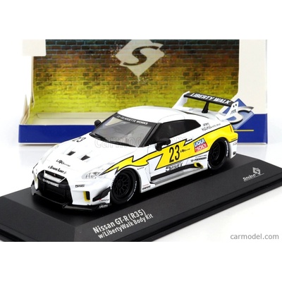 Solido Nissan-rr Lb-silhouette N 23 Works Liberty Walk 2020 Bílá Žlutá Černá 1:43
