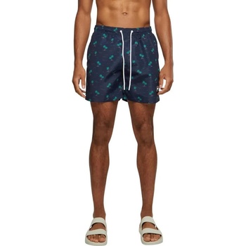 Urban Classics Бански гащета Urban classics Pattern swimming shorts - Blue (Black / Blue)