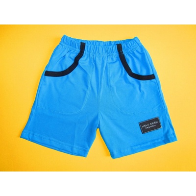 Arex, ČR kraťasy s kapsami a nášivkou 2 tyrkysová + tmavě modrá