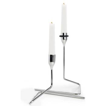 Born in Sweden Свещници за класически свещи Puzzle сребърни 2 бр (7340151-2)