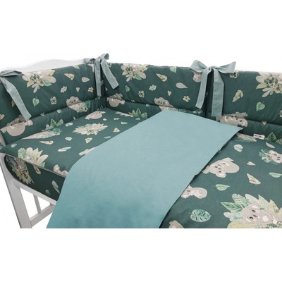 Baby Nellys 3-dílná sada Mantinel s povlečením Tropical Koala zelená 135 x 100 cm – Hledejceny.cz
