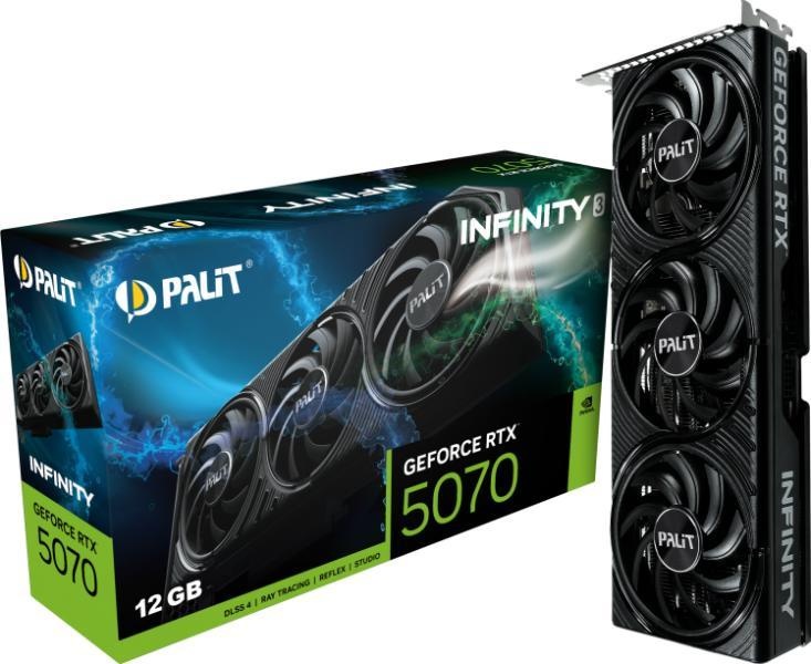 Palit GeForce RTX 5070 Infinity 3 12GB GDDR7 192bit (NE75070019K9-GB2050S)