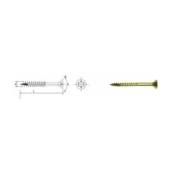 Uncanny Brand Wood insert galvanized yellow for torx pfs+ 5.0*90mm t25