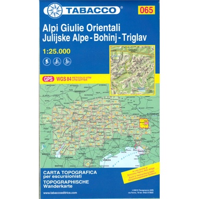 Julské alpy Triglav Bohinj Tabacco