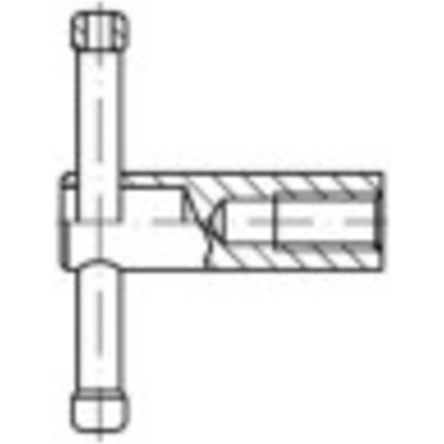 TOOLCRAFT 137874 kolíková matica M10 DIN 6307 ocel leštené 1 ks