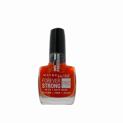 Maybelline Forever Strong Super Stay 7 Days лак за нокти 505 червен 10 ml
