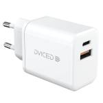 Dviced Wall charger 35W GaN 1 USB-A, 1 USB-C EU - White (DV221006) - istyle