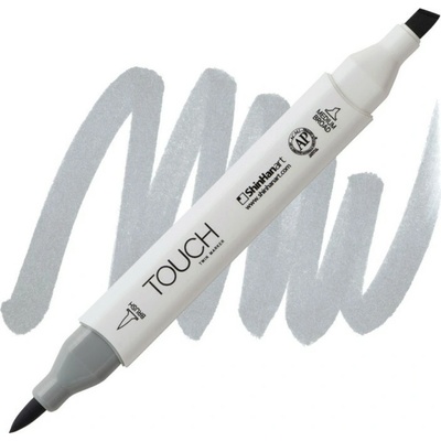 Lihová fixa TOUCH oboustranná Brush & Chisel, Cool grey 3 (CG3)