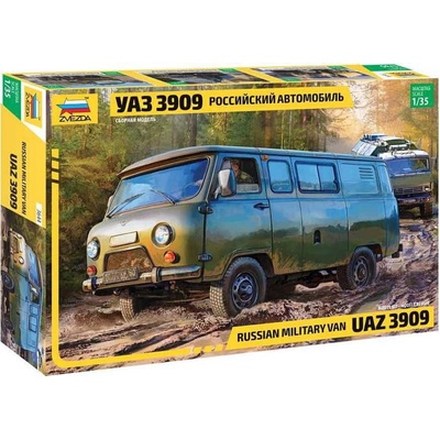 ZVEZDA Model Kit military 3644 UAZ 3909 Russian Military Van 1:35