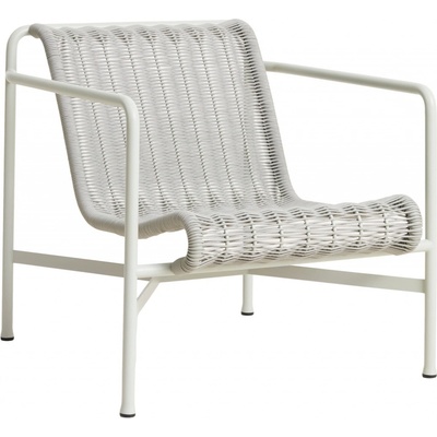 HAY Zahradní křeslo Palissade Cord Lounge Chair Low, Sky Grey