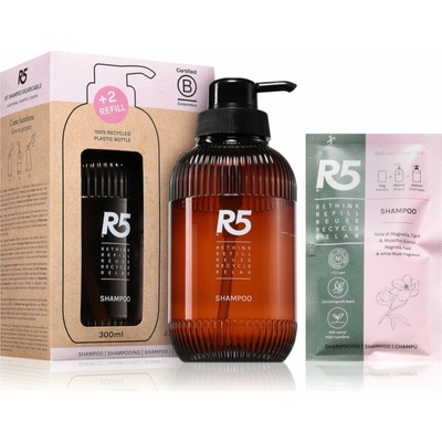 R5 Shampoo šampón 300 ml + náhradná náplň 2x30 g