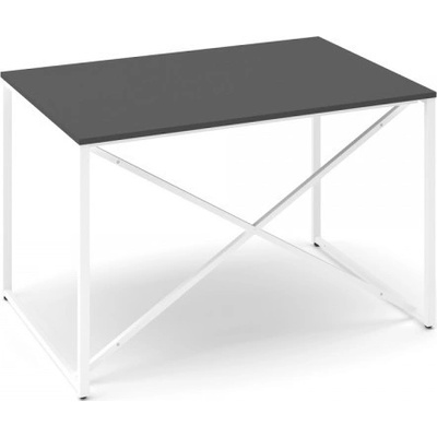 Lenza Psací stůl ProX 118 x 80 cm černý grafit/bílý