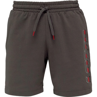 Lotto LOGO UNO SHORTS tmavo sivá oranžová biela