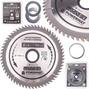 Powermat Трионен диск за дърво 190x30mm 60T 41813 (PM0887)
