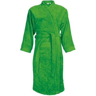 The One Towelling klasický župan T1-B Lime Green