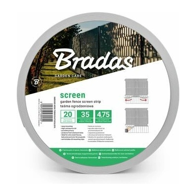 Bradas Tieniaca fólia na plot 4,75cm x 35m Light grey 450g/m2 + spony