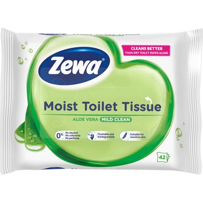 ZEWA Moist Toilet Tissue Aloe Vera 42 ks