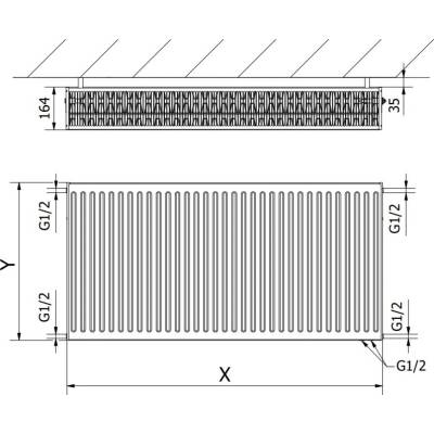 Mexen CV33 W633-040-160-00 400 mm x 1600 mm