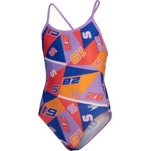 Speedo Цял бански girls allover digital vback