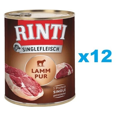 Rinti Singlefleisch Lamb Pure jahňací monoproteín 12 x 800 g