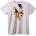 NOONEBRAND Тениска Daffy Duck & Tasmanian Devil - 2XL, White