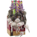 Magic Cat prut s myškou a rolničkou catnip 17 cm + 49 cm