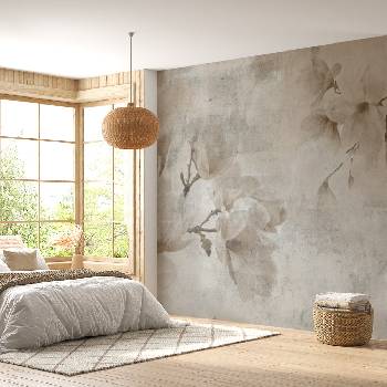 Image 1 of Decono Фототапет Нежни Бежови Цветя