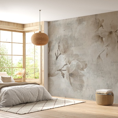 Decono Фототапет Нежни Бежови Цветя