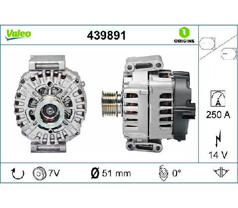 Alternátor VALEO 439891