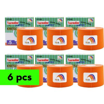 TEMTEX tape Tourmaline oranžová 5 cm x 5 m 6 ks