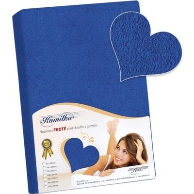 Bellatex prostěradlo froté tmavě modré 140x200