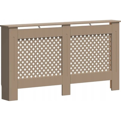VidaXL Kryt na radiátor MDF deska 152 x 81 cm hnědý